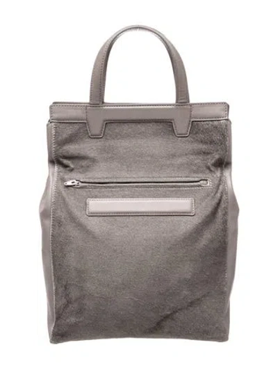 Pre-owned Alexander Wang Leather Backpack In Grey
