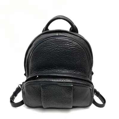 Pre-owned Alexander Wang Leather Backpack () In Black