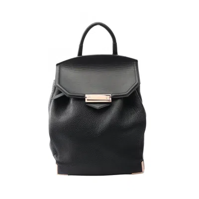Pre-owned Alexander Wang Leather Backpack () In Black
