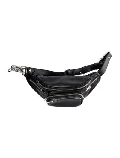 Pre-owned Alexander Wang Leather Belt Bag In Black