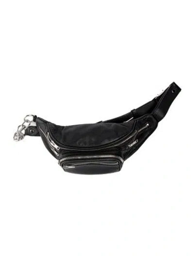 Pre-owned Alexander Wang Leather Belt Bag In Black