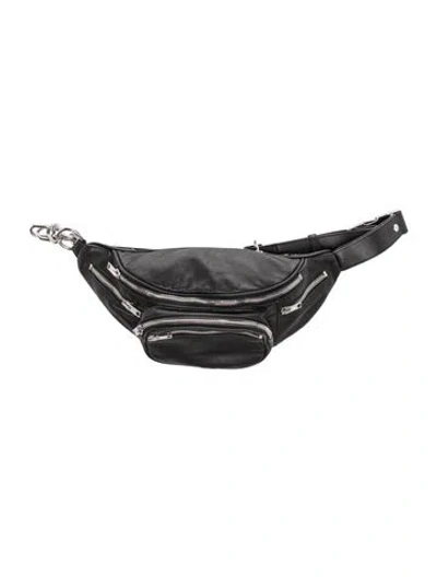 Pre-owned Alexander Wang Leather Belt Bag In Black