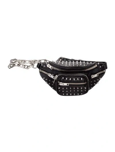 Pre-owned Alexander Wang Leather Belt Bag In Black