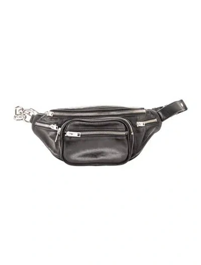 Pre-owned Alexander Wang Leather Belt Bag In Black