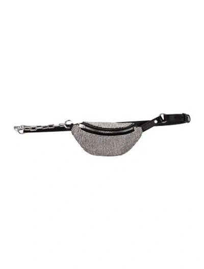 Pre-owned Alexander Wang Leather Belt Bag In Black/silver