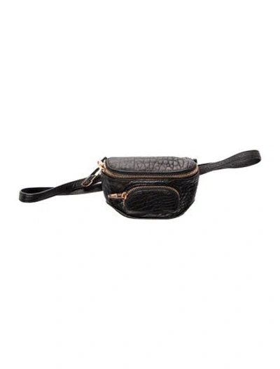Pre-owned Alexander Wang Leather Belt Bag In Blue