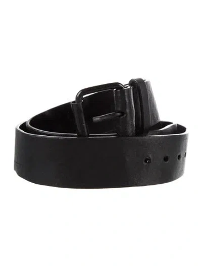 Pre-owned Alexander Wang Leather Belt In Black
