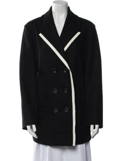 Pre-owned Alexander Wang Leather Blazer In Black