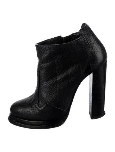 Pre-owned Alexander Wang Leather Boots In Black