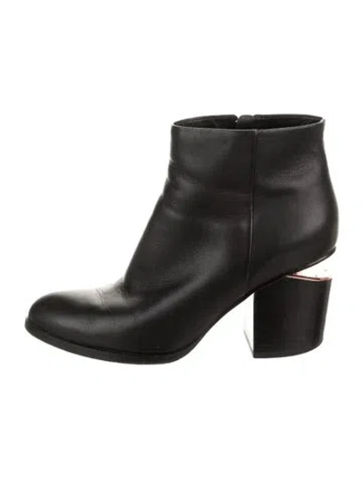 Pre-owned Alexander Wang Leather Boots In Black