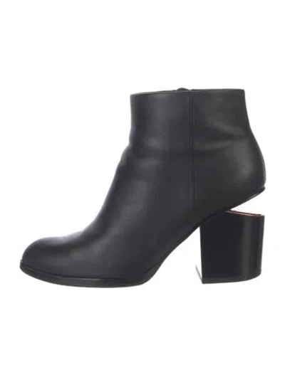 Pre-owned Alexander Wang Leather Boots In Black