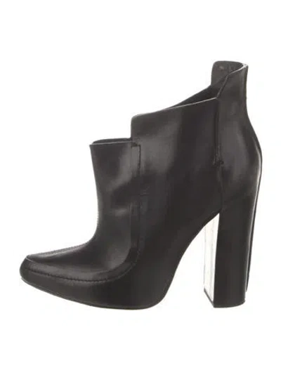 Pre-owned Alexander Wang Leather Boots In Black