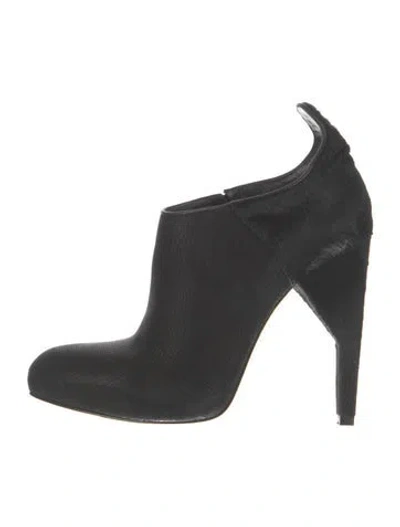 Pre-owned Alexander Wang Leather Boots In Black