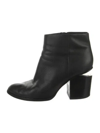 Pre-owned Alexander Wang Leather Boots In Black