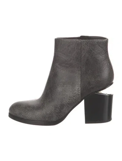 Pre-owned Alexander Wang Leather Boots In Black