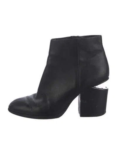 Pre-owned Alexander Wang Leather Boots In Black