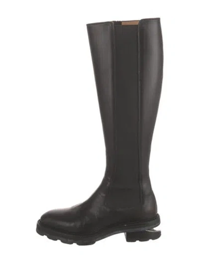 Pre-owned Alexander Wang Leather Boots In Black