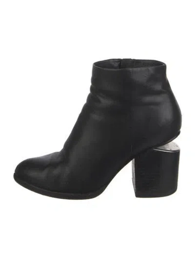 Pre-owned Alexander Wang Leather Boots In Black