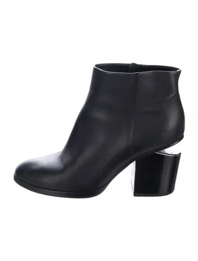 Pre-owned Alexander Wang Leather Boots In Black