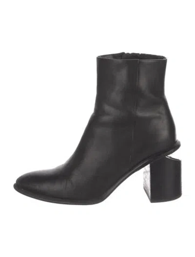 Pre-owned Alexander Wang Leather Boots In Black