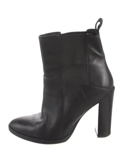 Pre-owned Alexander Wang Leather Boots In Black