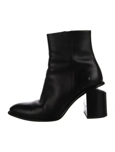 Pre-owned Alexander Wang Leather Boots In Black
