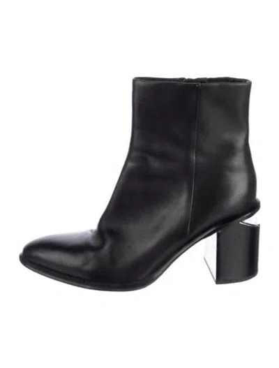 Pre-owned Alexander Wang Leather Boots In Black