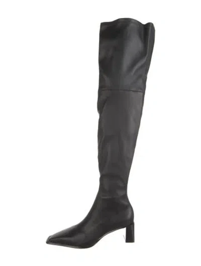 Pre-owned Alexander Wang Leather Boots In Black