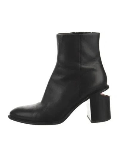 Pre-owned Alexander Wang Leather Boots In Black