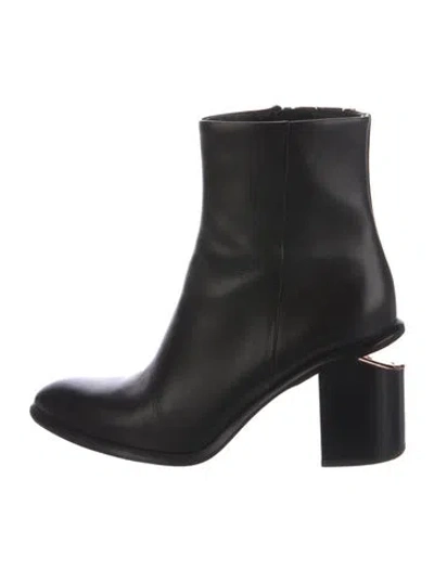 Pre-owned Alexander Wang Leather Boots In Black