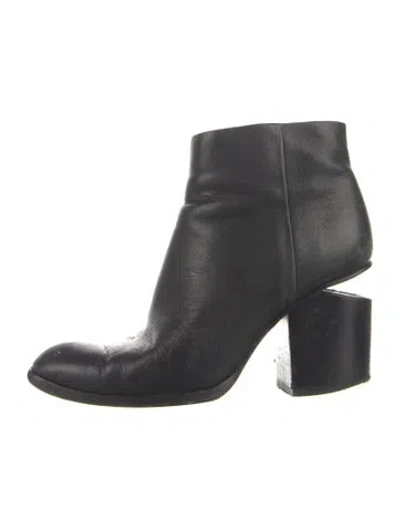 Pre-owned Alexander Wang Leather Boots In Black