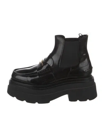 Pre-owned Alexander Wang Leather Boots In Black