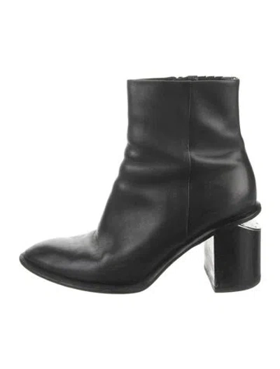 Pre-owned Alexander Wang Leather Boots In Black