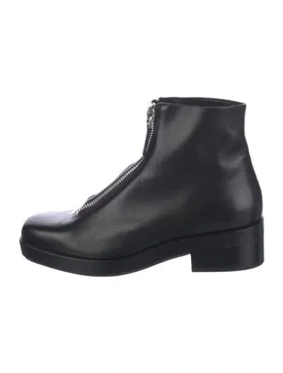 Pre-owned Alexander Wang Leather Boots In Black