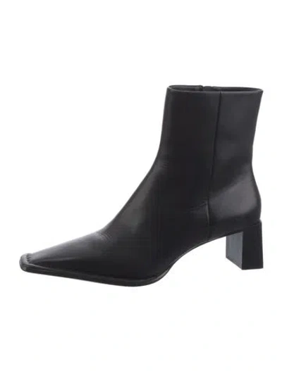 Pre-owned Alexander Wang Leather Boots In Black