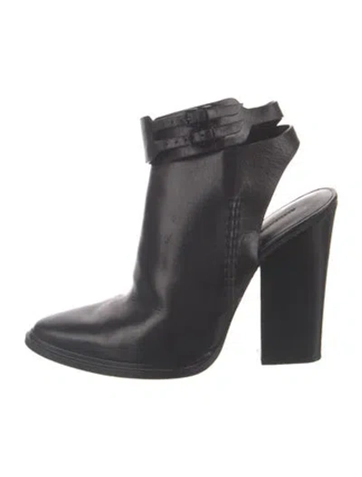 Pre-owned Alexander Wang Leather Boots In Black