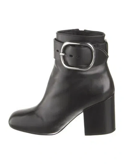 Pre-owned Alexander Wang Leather Boots In Black