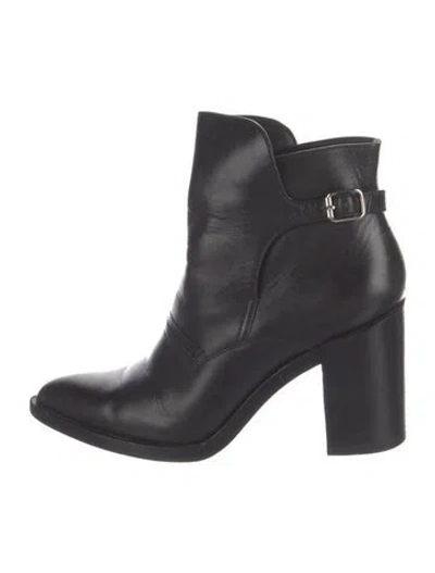 Pre-owned Alexander Wang Leather Boots In Black