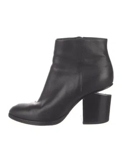 Pre-owned Alexander Wang Leather Boots In Black