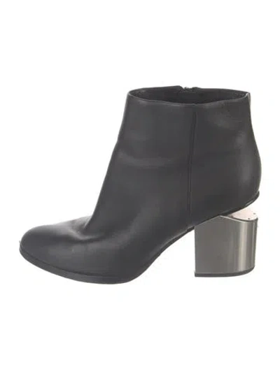 Pre-owned Alexander Wang Leather Boots In Black
