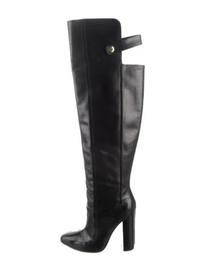 Pre-owned Alexander Wang Leather Boots In Black