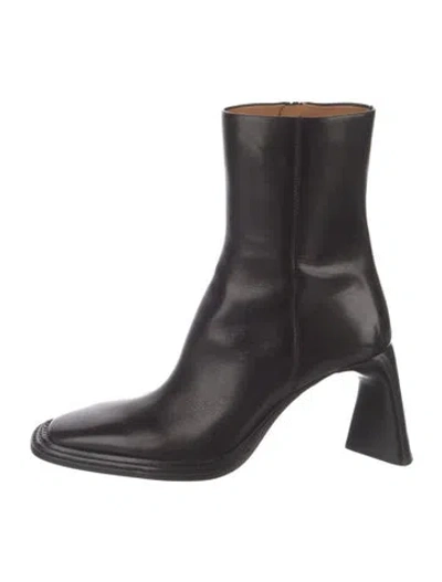 Pre-owned Alexander Wang Leather Boots In Black
