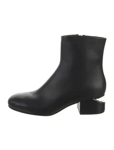 Pre-owned Alexander Wang Leather Boots In Black