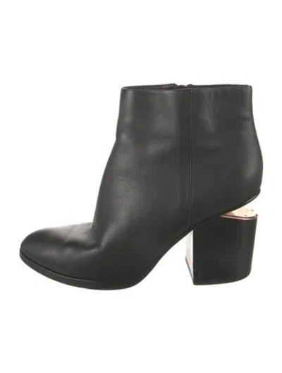 Pre-owned Alexander Wang Leather Boots In Black