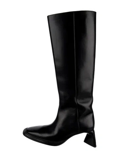 Pre-owned Alexander Wang Leather Boots In Black