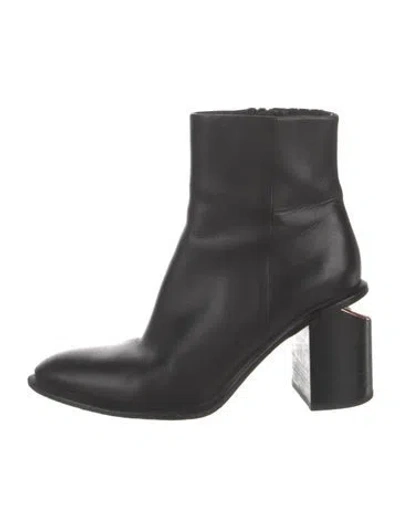 Pre-owned Alexander Wang Leather Boots In Black
