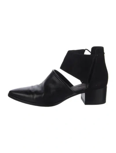 Pre-owned Alexander Wang Leather Boots In Black