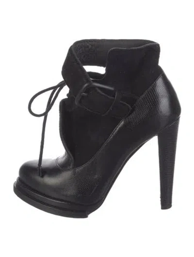 Pre-owned Alexander Wang Leather Boots In Black