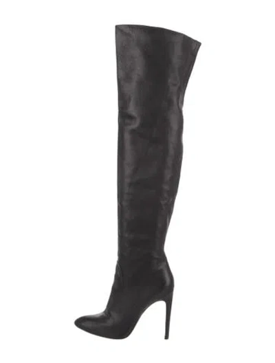 Pre-owned Alexander Wang Leather Boots In Black