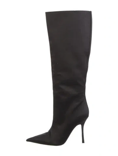 Pre-owned Alexander Wang Leather Boots In Black